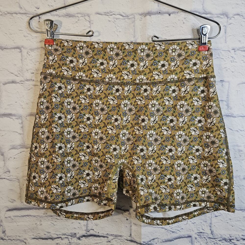 Buff bunny Collection Womens Floral Boho Biker Shorts XL Athletic